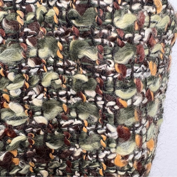 Talbots Women's Sheath Dress Green Tweed Sleeveless Lined Size 12P - Picture 6 of 12